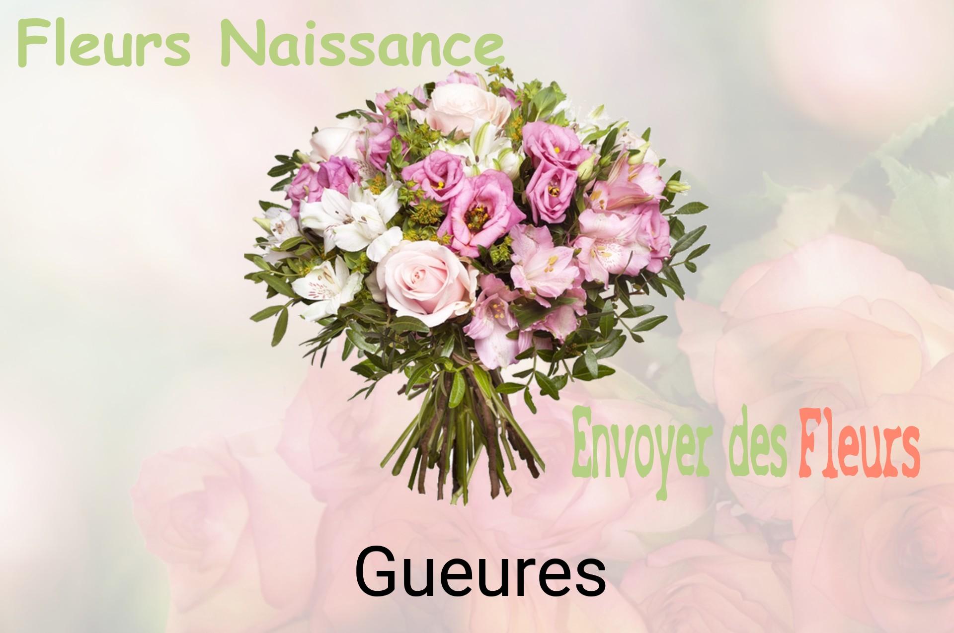 Bouquet de fleurs de naissance livré à Gueures